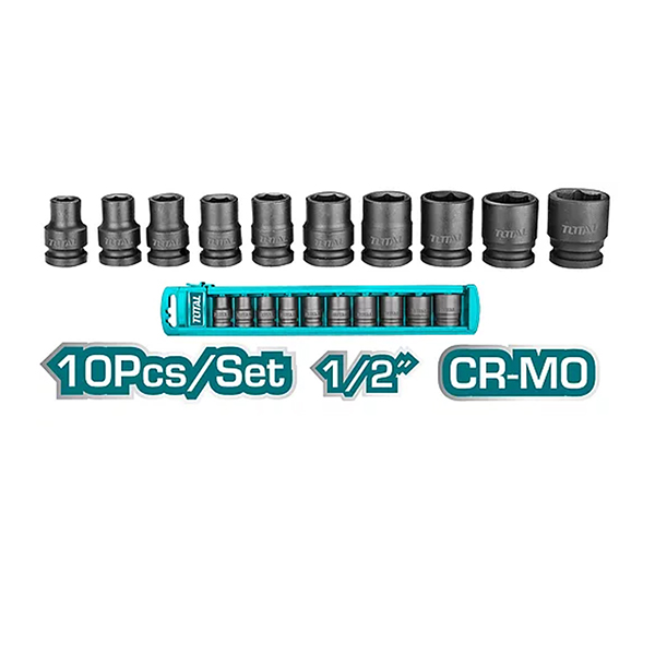 1/2" Bộ đầu tuýp 10 chi tiết 38mm Total THISTD12101