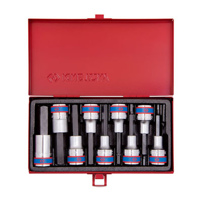 1/2" Bộ đầu tuýp lục giác sao 9 chi tiết Kingtony 4120PR