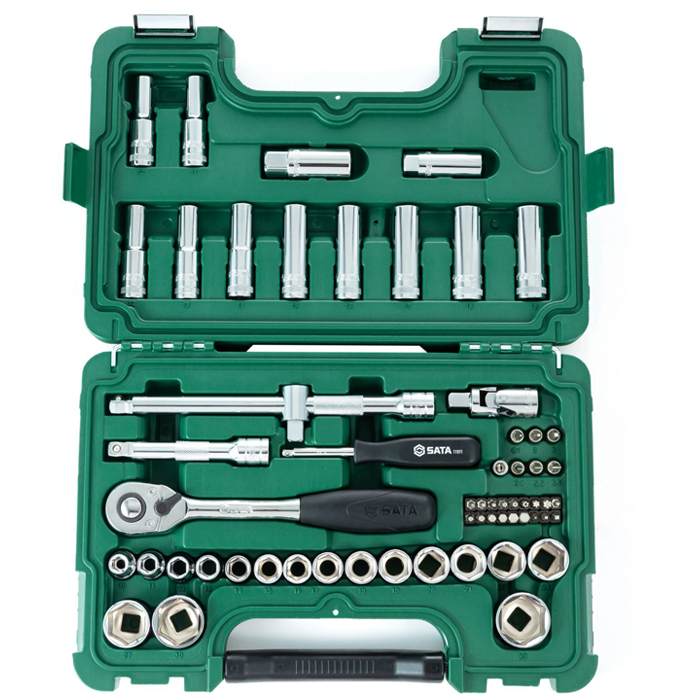 1/2" Bộ khẩu 58 chi tiết hệ mét Sata 09007