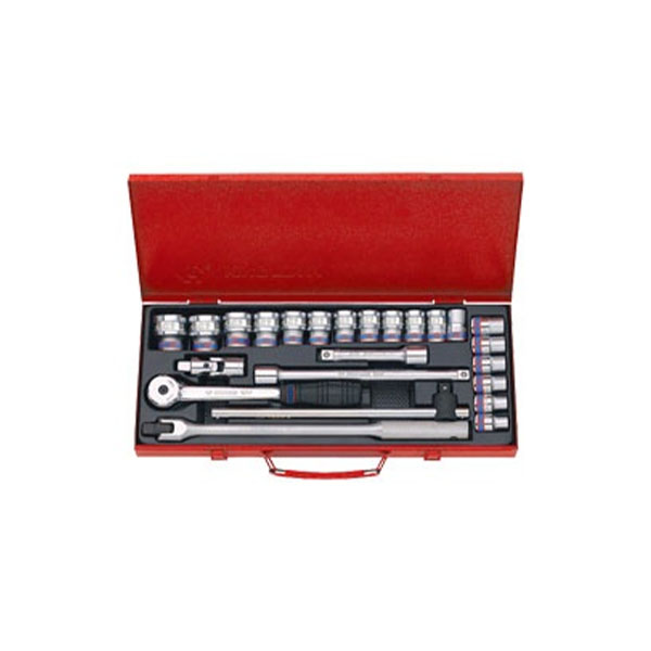 1/2" bộ tuýp 24 chi tiết hệ mét Kingtony 4526MR04