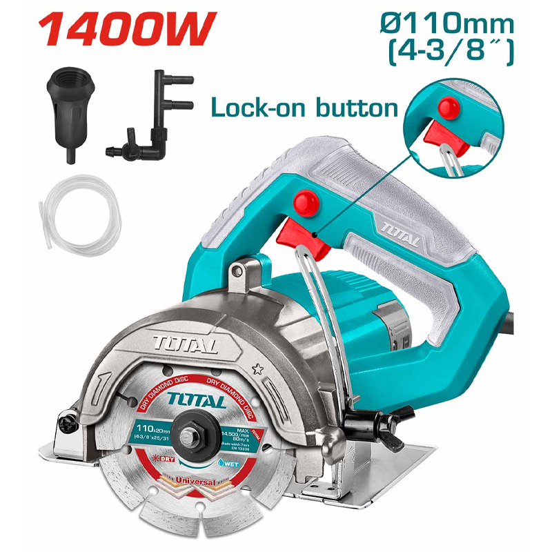 110mm Máy cắt đá 1400W Total TS3141106