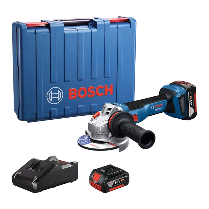 100mm Máy mài góc dùng pin 18V Bosch GWS 18V-11 S (2 Pin 5.0Ah,1 Sạc)
