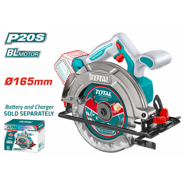 165mm Máy cưa đĩa dùng pin 20V Total TSLI1652 (Chưa Pin & Sạc)