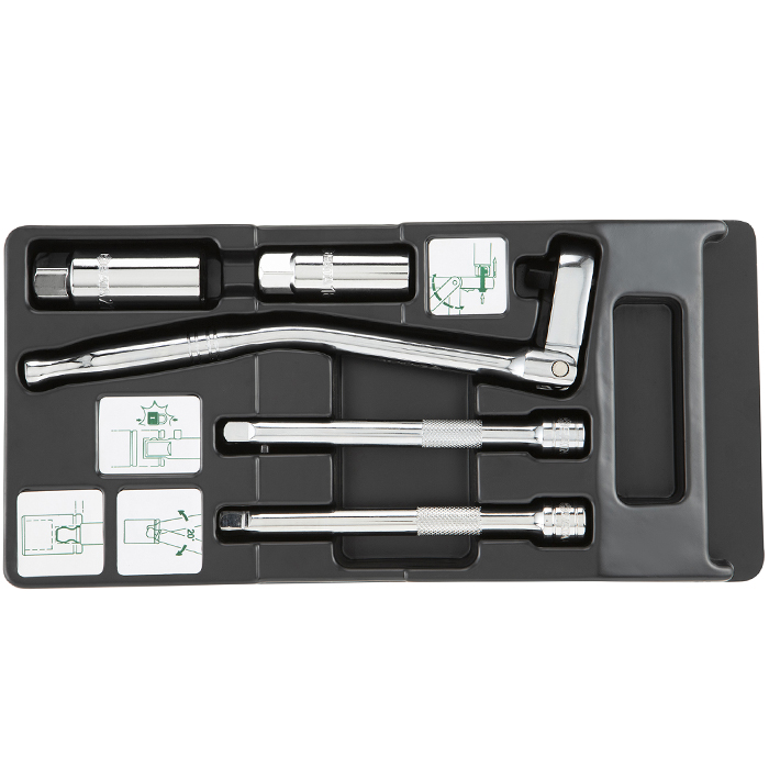 3/8" Bộ cần xiết 5 chi tiết Sata 09003