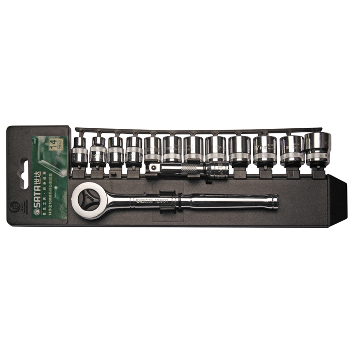 Bộ tuýp 14 chi tiết 3/8" Sata 09523