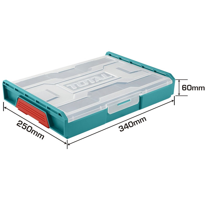 340x250x60mm Hộp nhựa đựng đồ nghề Total THKTV02