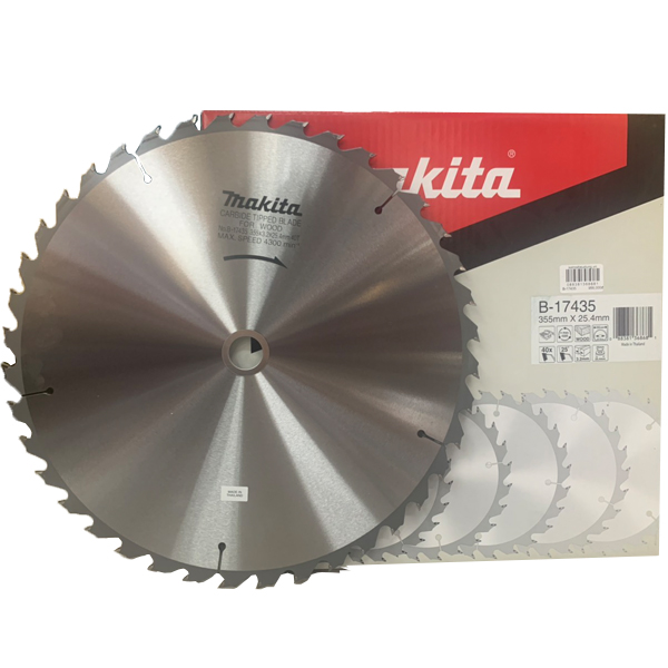 355x40Tx25.4 Lưỡi cưa gỗ hợp kim 40 răng Makita B-17435