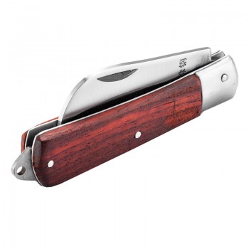 70mm Dao tuốt dây điện lưỡi cong cán gỗ SATA 03110 - Ảnh 7