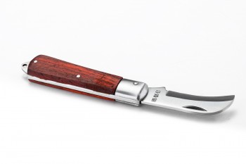 70mm Dao tuốt dây điện lưỡi cong cán gỗ SATA 03110 - Ảnh 10