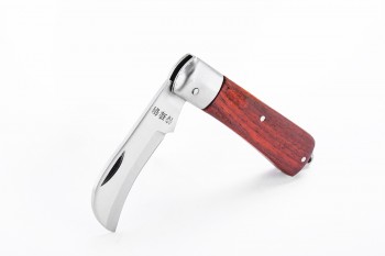 70mm Dao tuốt dây điện lưỡi cong cán gỗ SATA 03110 - Ảnh 9