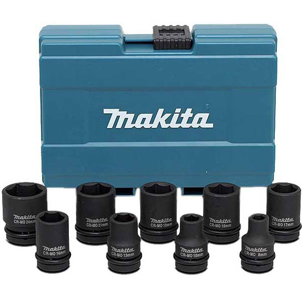 8-24mm Bộ đầu tuýp 1/2" 9 chi tiết Makita D-41517