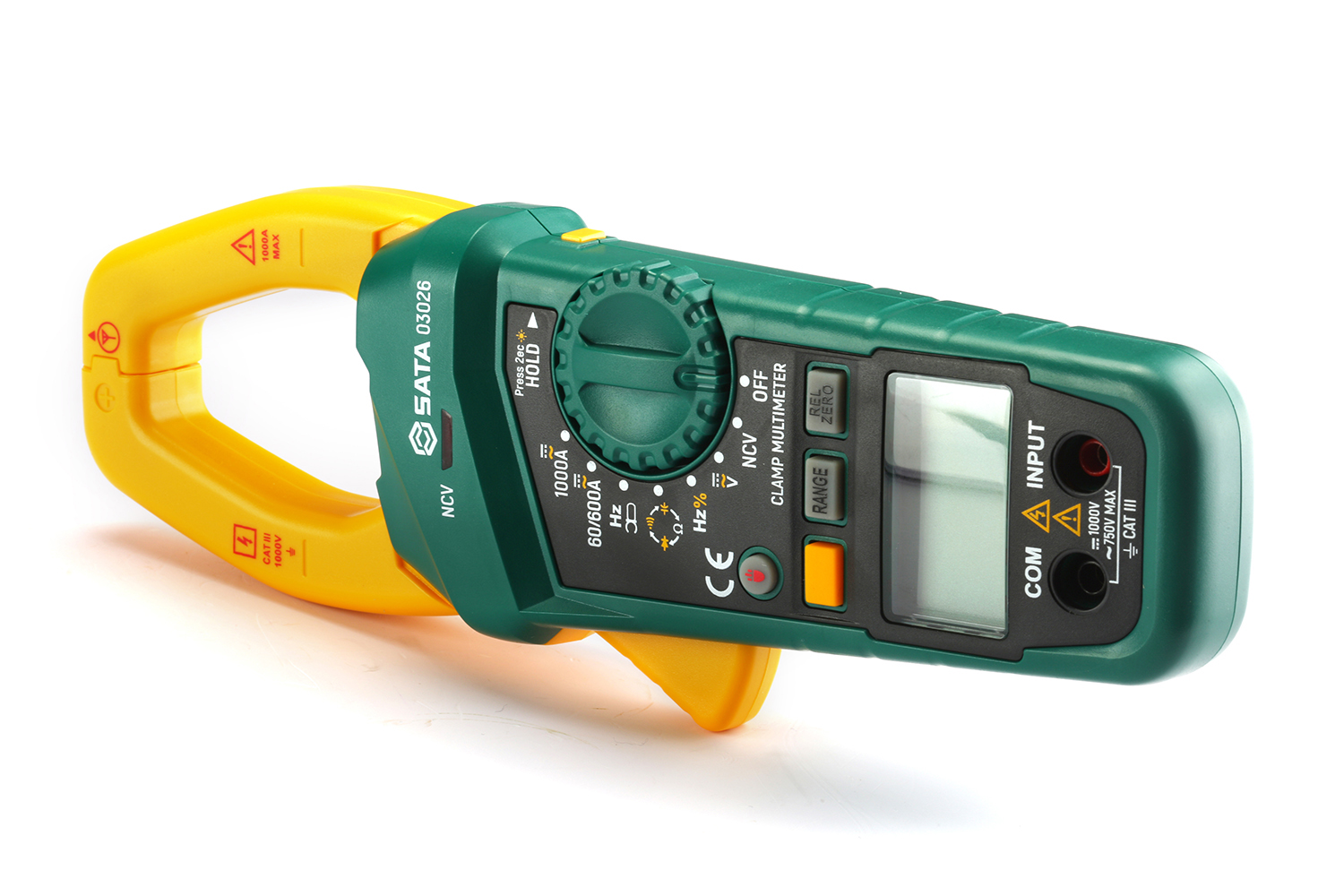 Alternative view of Ampe kìm đo đo điện AC/DC SATA 03026 (1000V, 1000A)