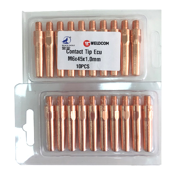 Bép Hàn CO2 M6x25x1.0 E-Cu Black wolf P02A-004450 (Hộp 20 cái)