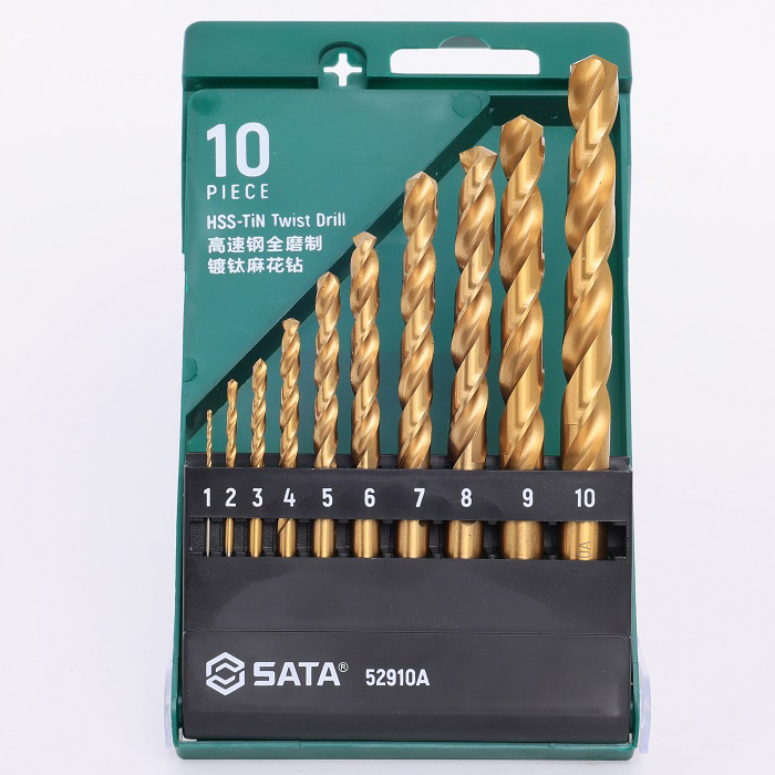 Bộ 10 mũi khoan sắt SATA 52910A 1-10mm