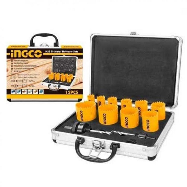 Bộ 12 mũi khoét kim loại Ingco AKH0121