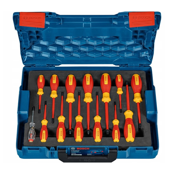 Bộ 14 tua vít cách điện 1000V VDE Bosch 1600A02NF9