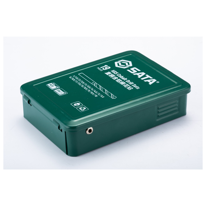 Alternative view of Bộ 19 mũi khoan sắt chuôi tròn SATA 52819