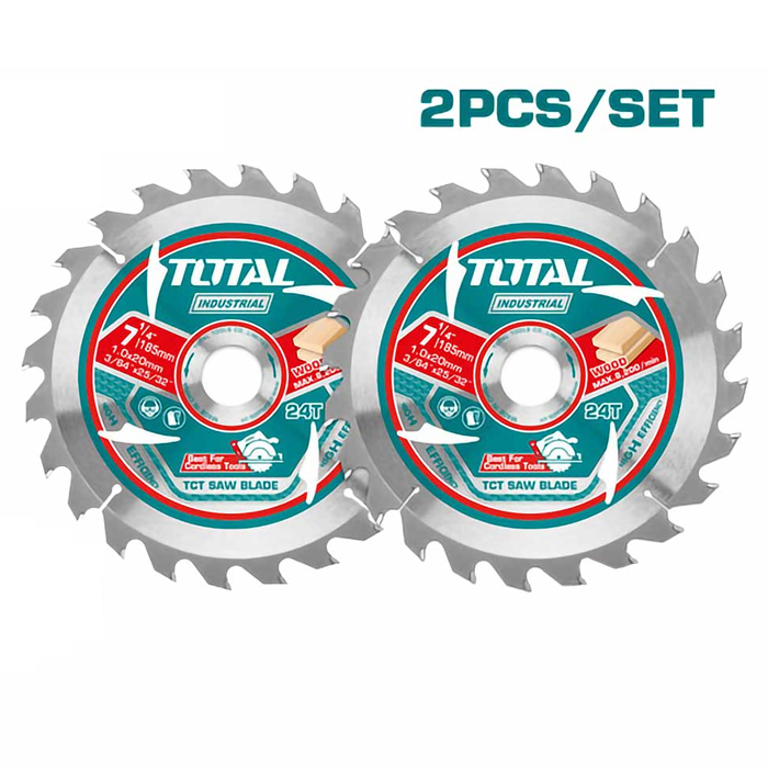 Bộ 2 lưỡi cưa TCT siêu mỏng Total TAC2331853 185mm
