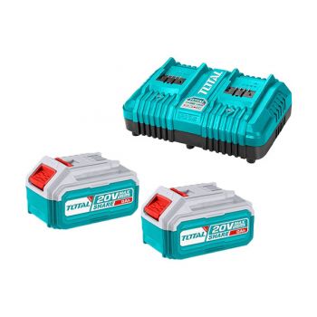 Alternative view of Bộ 2 Pin 20V 5.0Ah Và Sạc Nhanh 2 Cổng 4A Total TFBCPK2425