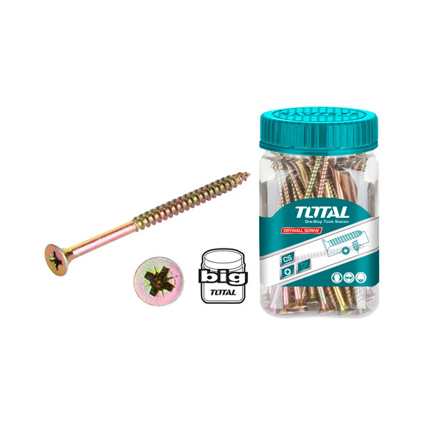 Bộ 150 vít bắt gỗ đầu bằng Total WJBS4004011 (ST 4.0x30mm)