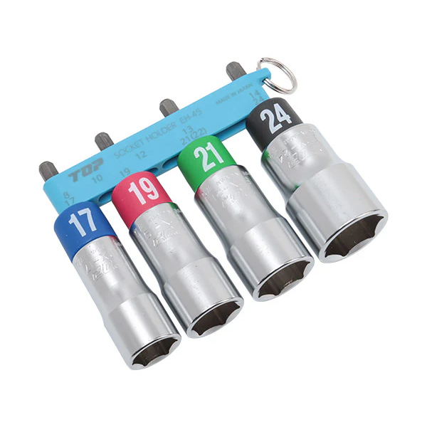 Bộ 4 đầu tuýp vặn ốc chuôi lục giác TOP Japan EDX-1724HS