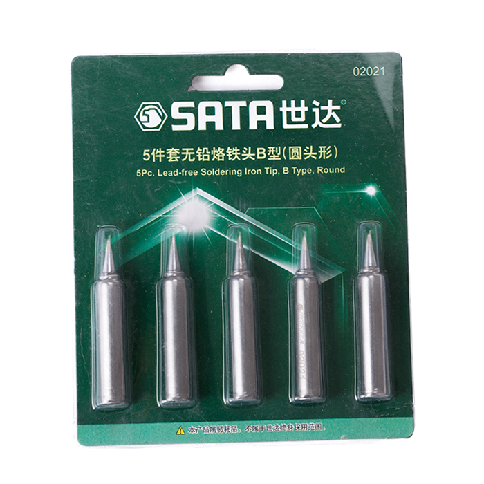 Alternative view of Bộ 5 đầu mỏ hàn chì mũi tròn Sata 02021