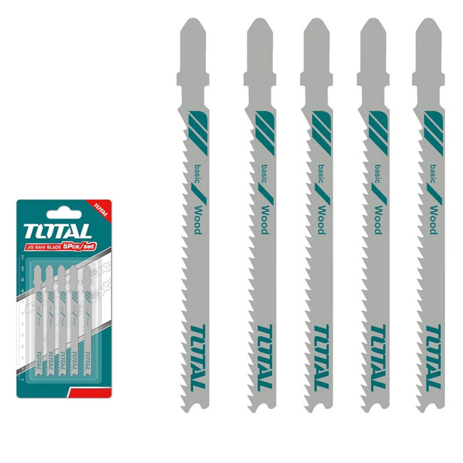 Bộ 5 lưỡi cưa lọng gỗ 10 răng Total TAC51101B