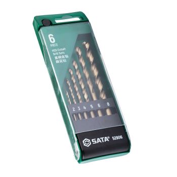 Bộ 6 mũi khoan sắt chuôi tròn SATA 52806 - Ảnh 4