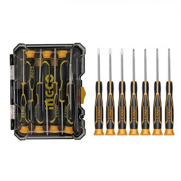 Bộ 7 tua vít đồng hồ Ingco HKSD0718