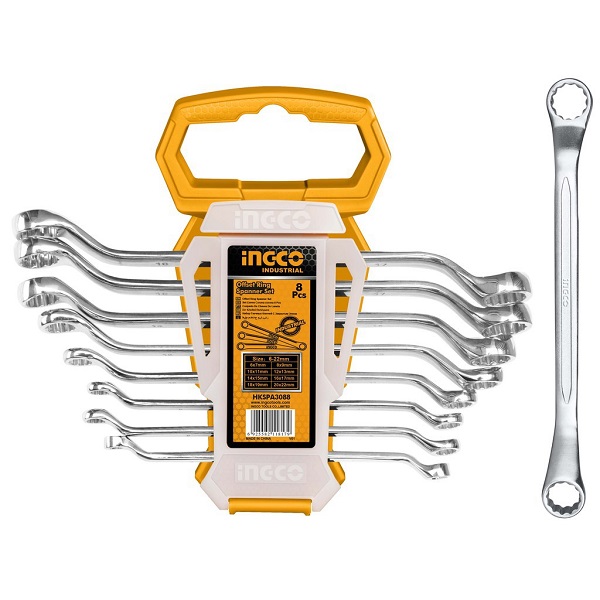 Bộ 8 cờ lê hai vòng (6-22mm) Ingco HKSPA3088