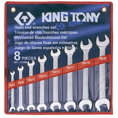 Bộ cờ lê 2 đầu miệng Kingtony 1108MR