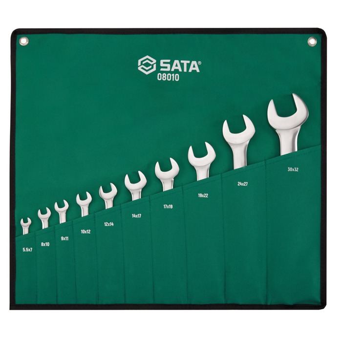 Bộ cờ lê hai đầu miệng 10 chi tiết Sata 08010 - Ảnh 4