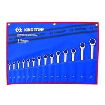 Bộ cờ lê vòng miệng 14 cái hệ mét Kingtony 12114MR 8-24mm