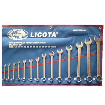 Bộ cờ lê vòng và miệng xi mờ cao cấp 10-32 - LICOTA