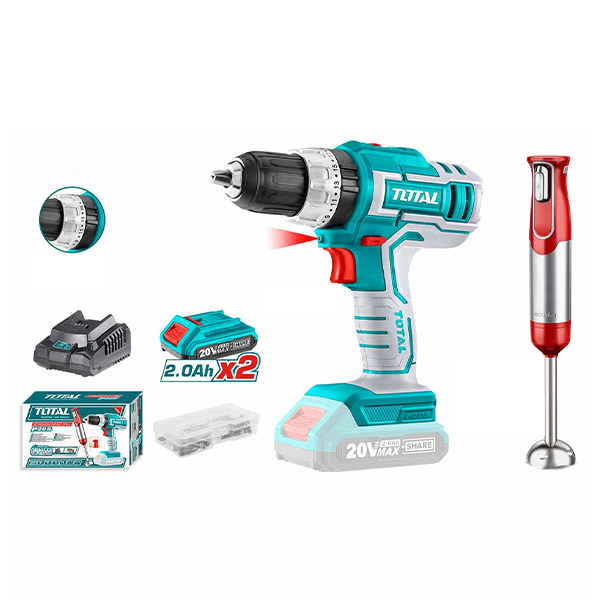 Bộ combo 2 máy dùng pin 20V Total TOSLI22112