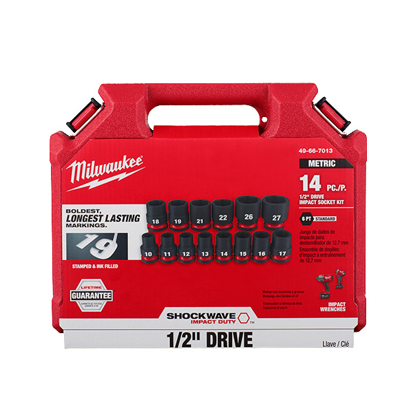 Bộ đầu khẩu siết bu lông 1/2 bộ 14 pcs Milwaukee 49-66-7013