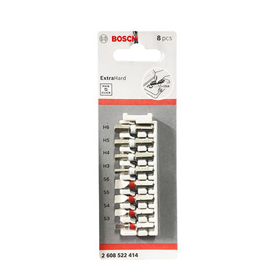 Bộ đầu vít 8 món extra hard 25mm Bosch 2608522414