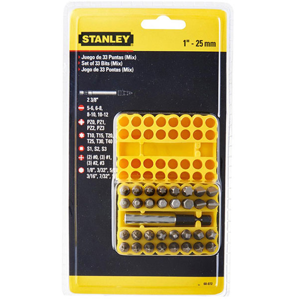 Bộ đầu vít Stanley 68-072 33 chi tiết