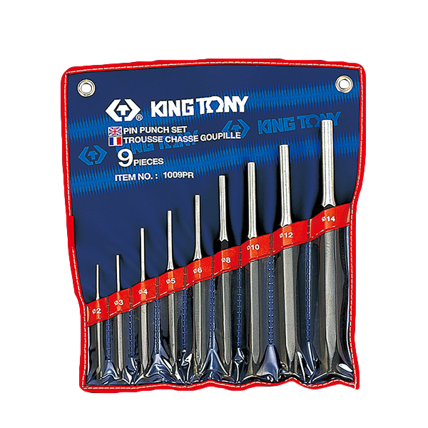 Bộ đột lỗ 9 cái từ 2mm-14mm Kingtony 1009PR
