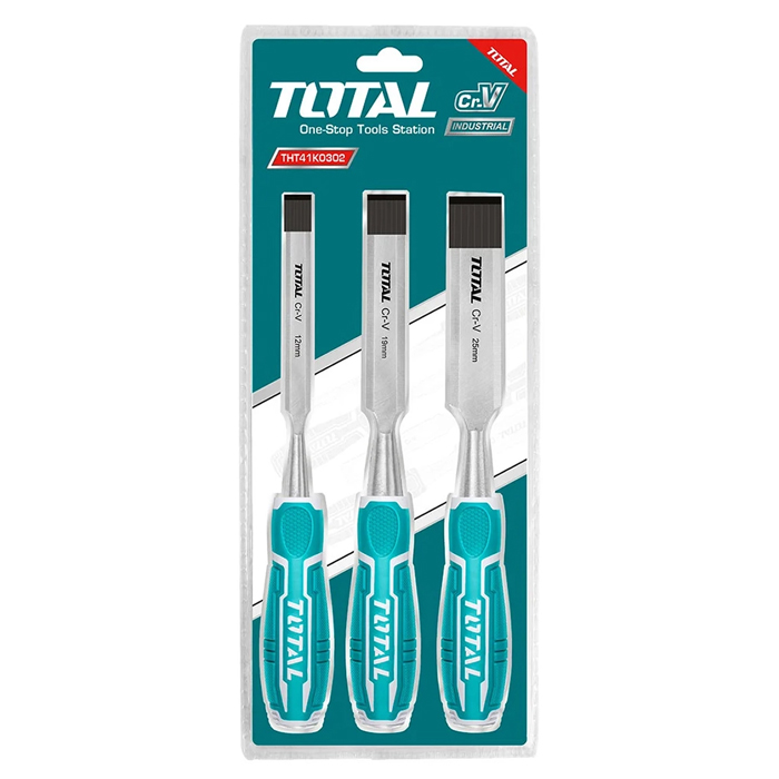 Bộ đục gỗ 3 chi tiết Total THT41K0302 140mm