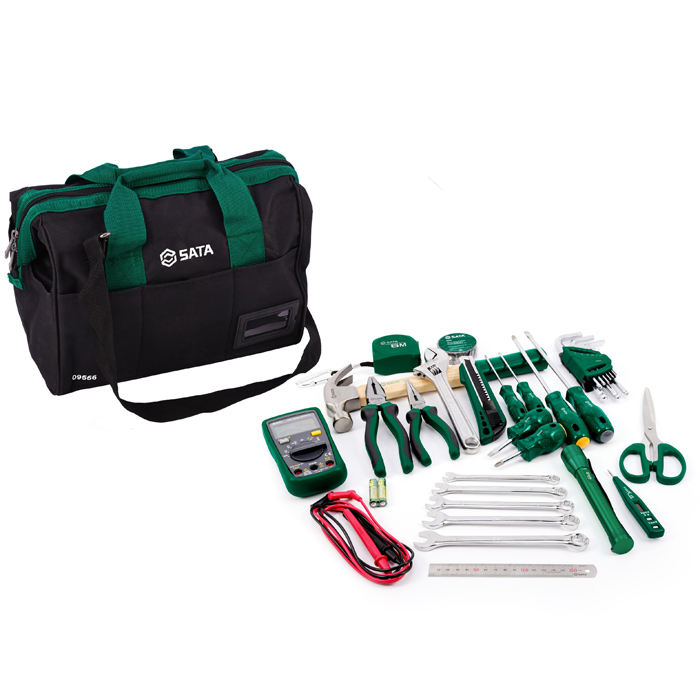 Bộ dụng cụ bảo trì cho thợ điện 32 chi tiết SATA 09556