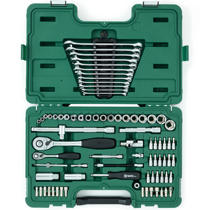 Bộ dụng cụ sửa chữa cơ khí ô tô 80 chi tiết Sata 09518 - Ảnh 3