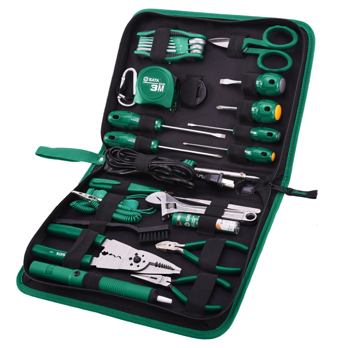 Bộ dụng cụ sửa chữa điện 28 chi tiết SATA 03760 - Ảnh 3