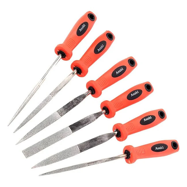 Bộ giũa kim cương mini 6 Asaki cây AK-3902