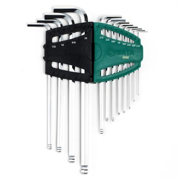 Bộ lục giác bi dài 12 chi tiết (hệ inch) Sata 09102 - Ảnh 5
