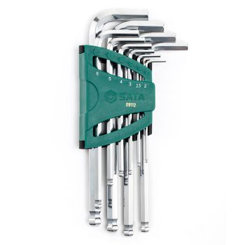 Bộ lục giác dài đầu bi 10 chi tiết SATA 09112 - Ảnh 6