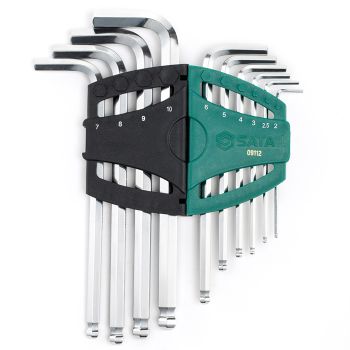 Bộ lục giác dài đầu bi 10 chi tiết SATA 09112 - Ảnh 5