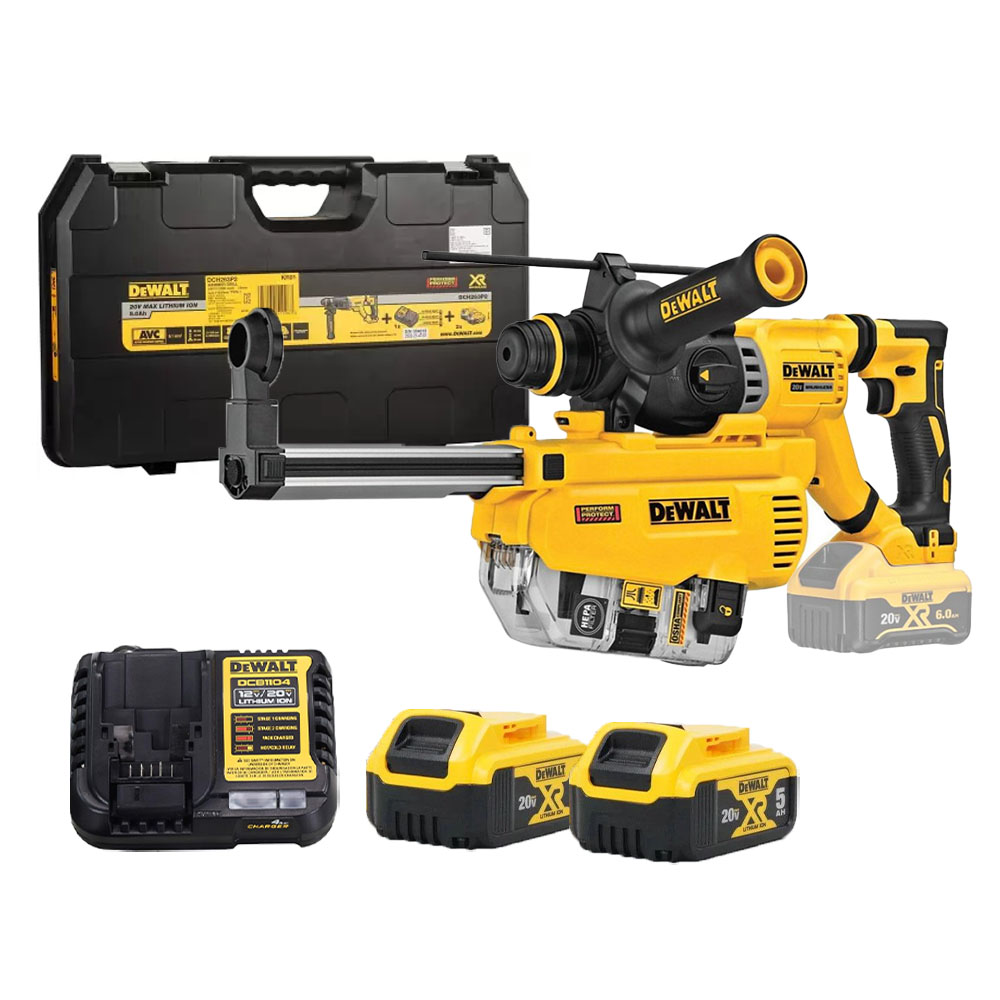 Bộ máy khoan bê tông 3 chức nắng 20V Dewalt DCH263P2DH