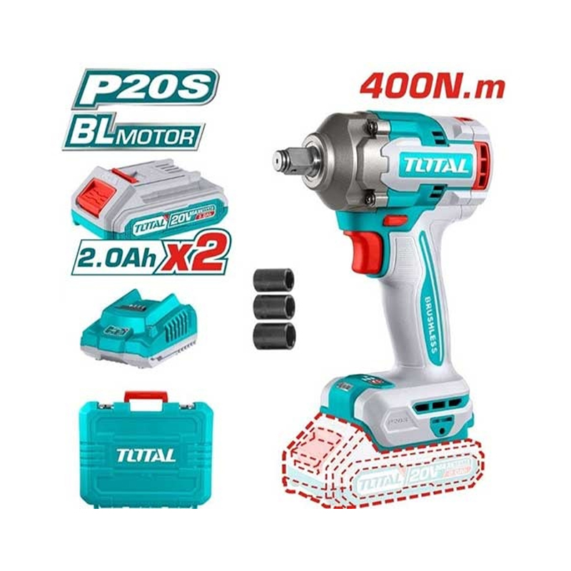 Bộ máy siết bu lông dùng pin 20V Total TIWLI2040