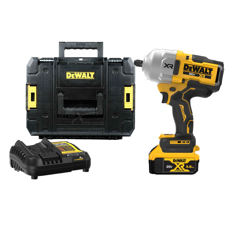 Bộ Máy Vặn Bu Lông Dùng Pin 20V Dewalt DCF961P1T (1 Pin 5.0Ah & Sạc)
